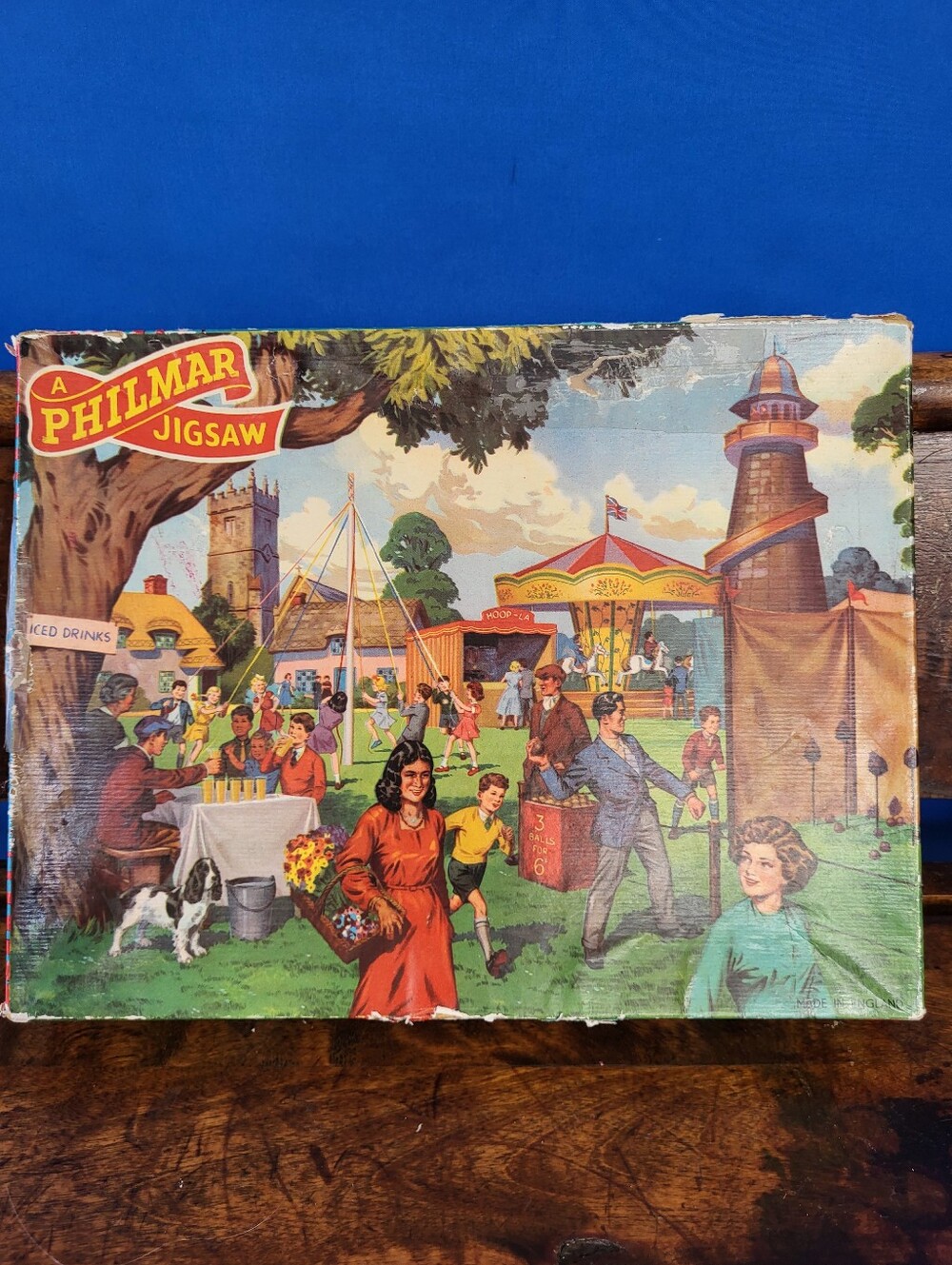 Rare Vintage Philmar Jigsaw Puzzle England Country Fair 400 pices